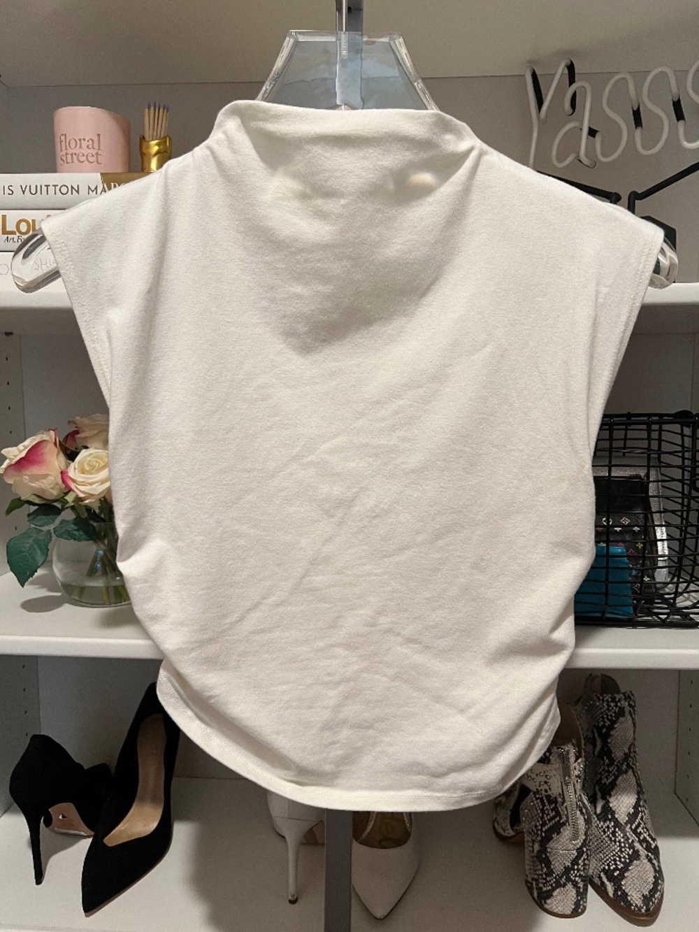 Reformation - Lindy Knit Top - Ivory - Size M